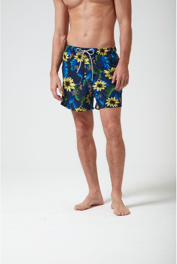 Shorts Girassol-Marinho