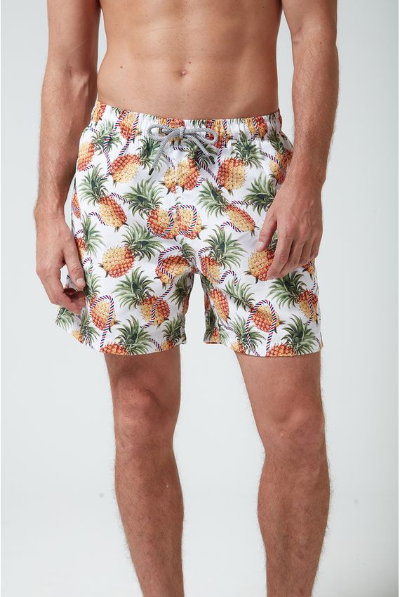 Shorts Abacaxi-Off-White