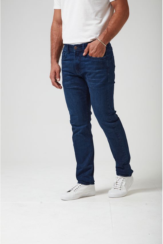 Calca Jeans Dark Blue-Dark Blue