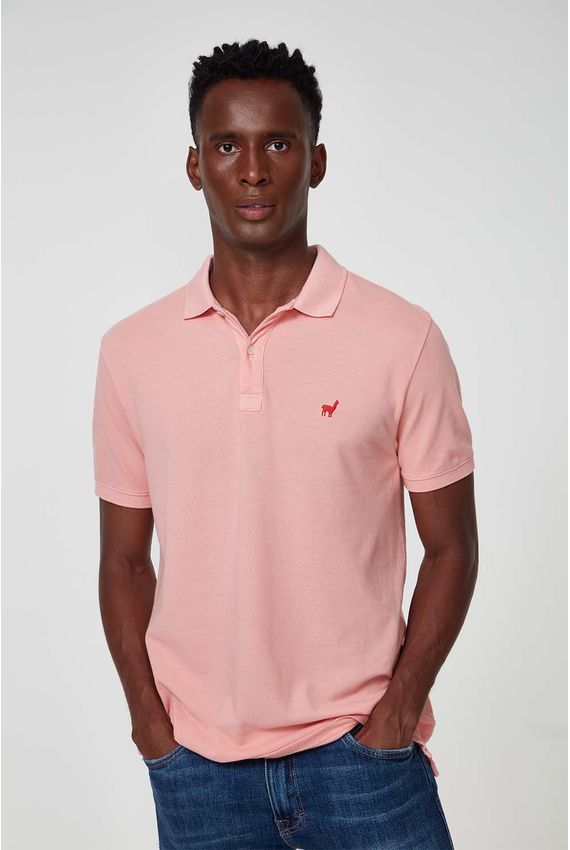 Polo Lhama - I23-Rosa Claro