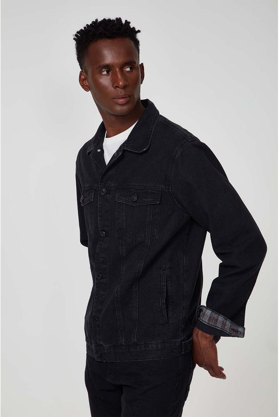 Jaqueta Jeans Black - I23-Preto