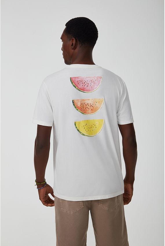 Camiseta Melancias - V24-Off-White