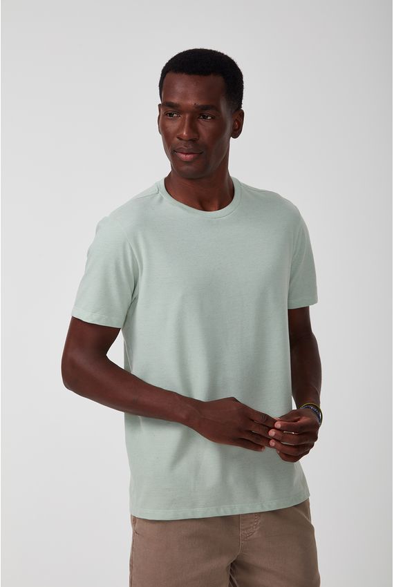 Camiseta Piquet Linho Eco - V24-Verde Agua