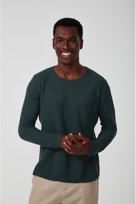 Tricot Colmeia - V24-Verde