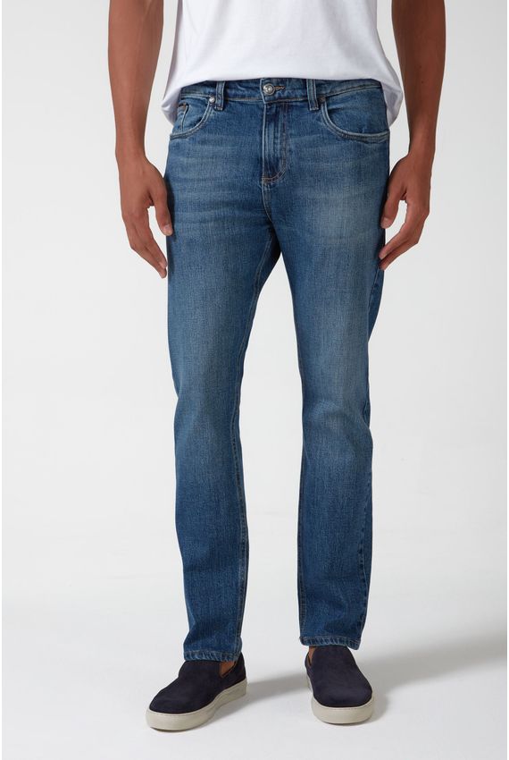 Calca Jeans Dirty - I24 - Azul Medio