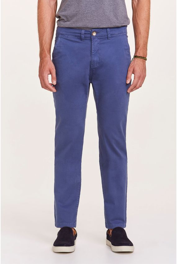 Calça Chino Azul Índigo