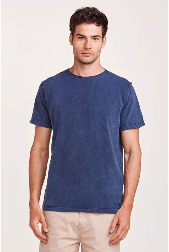 Camiseta Stone Marmorizada Marinho