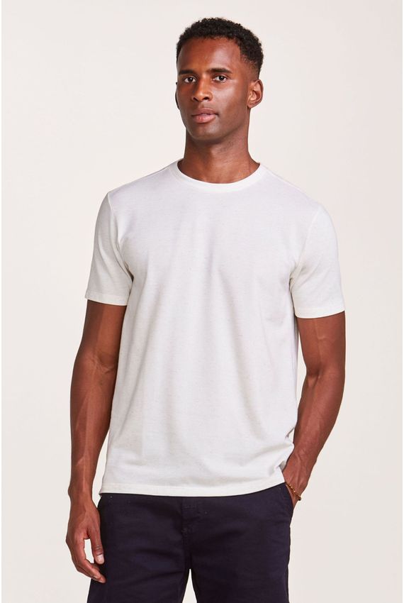 Camiseta Piquet Linho Eco Off White