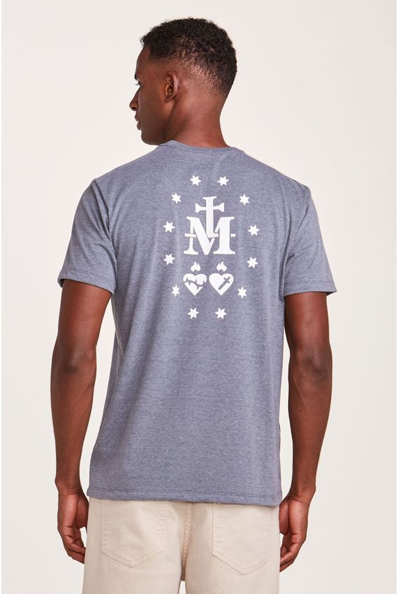 Camiseta Nossa Senhora Milagrosa Cinza
