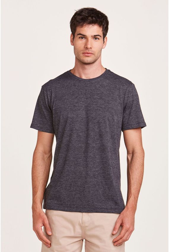 Camiseta Em Malha Preta