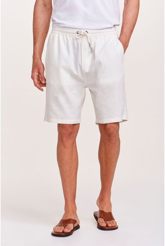 Bermuda Relax Linho Off White