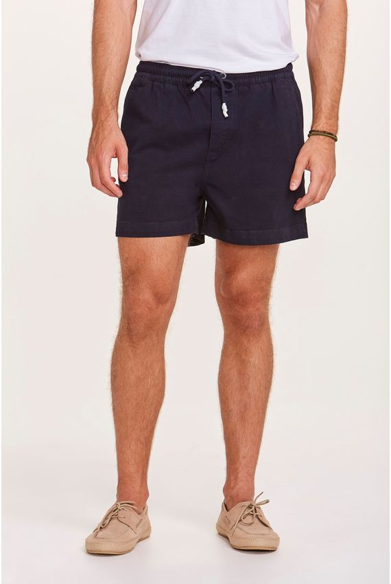 Short Sarja Relax Marinho