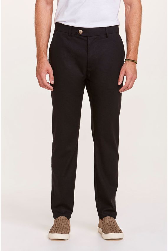 Calça Alfaiataria Linho Preta
