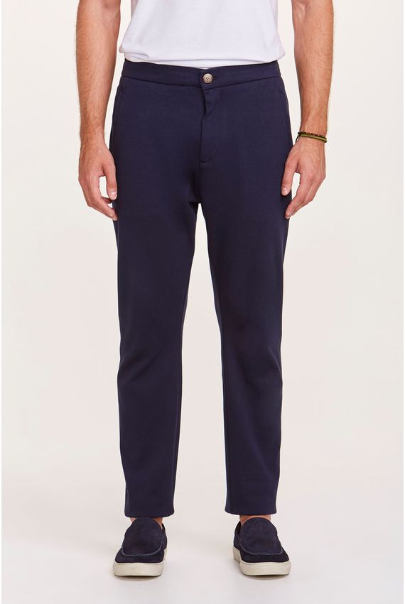 Calça Malha Premium Azul Marinho