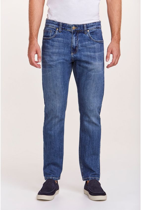 Calça Jeans Dirty Azul Médio
