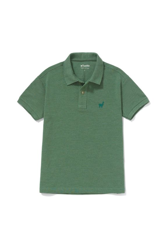 Polo Piquet Mescla Boys Verde