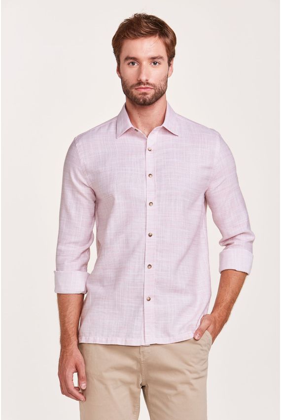 Camisa Rústica Rosa