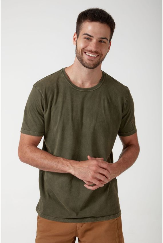 Camiseta Washed - I24 - Verde