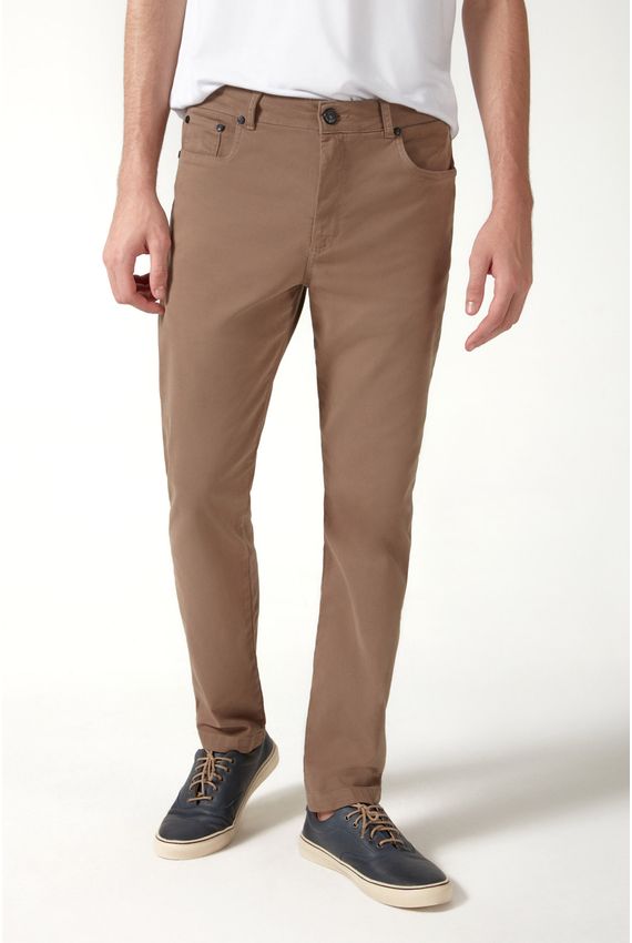 Calca Five Pockets - I24 - Khaki Escuro