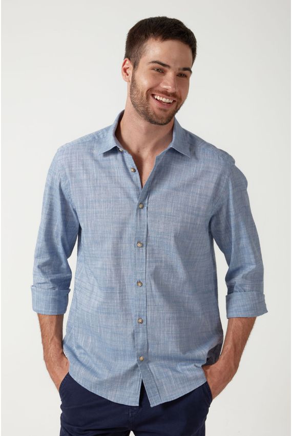Camisa Flame Mescla - I24 - Indigo