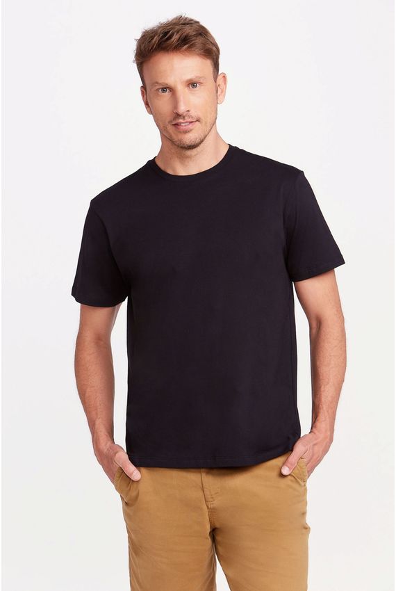 Camiseta Algodão Premium Preta