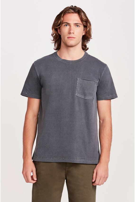 Camiseta Bolso Stone Chumbo