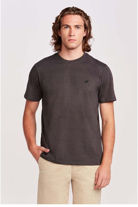 Camiseta Rafael Malha Preta Mescla