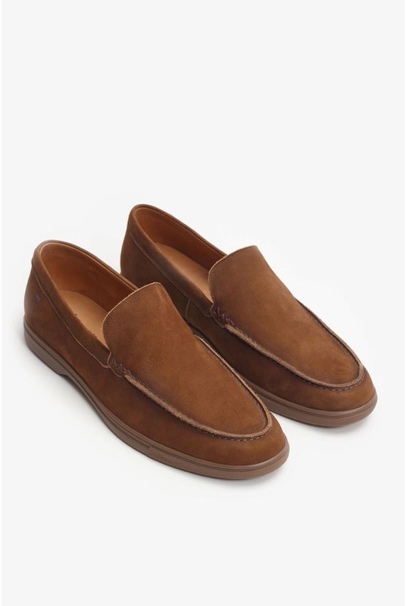 Mocassim Loafer Couro Tabaco