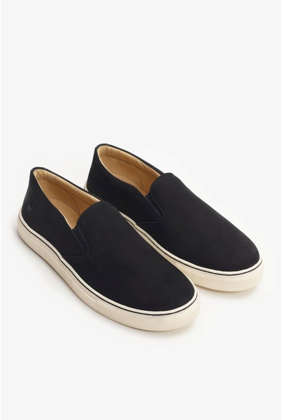 Tênis Slip On Friso Preto