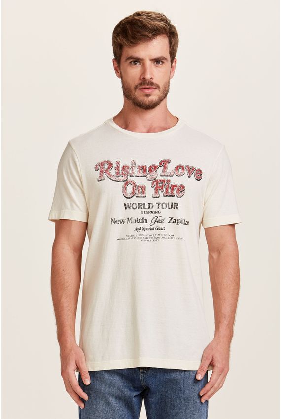 Camiseta Rising Love  Off White