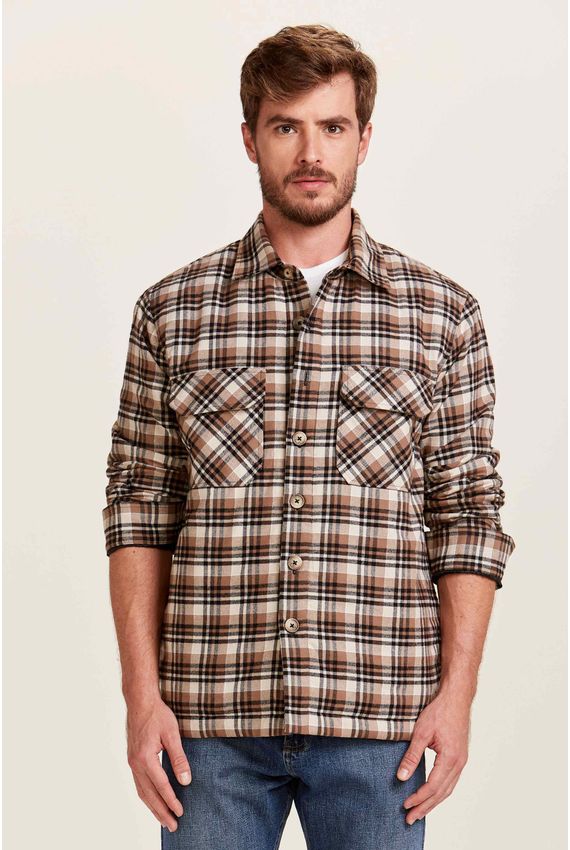 Jaqueta Overshirt Xadrez