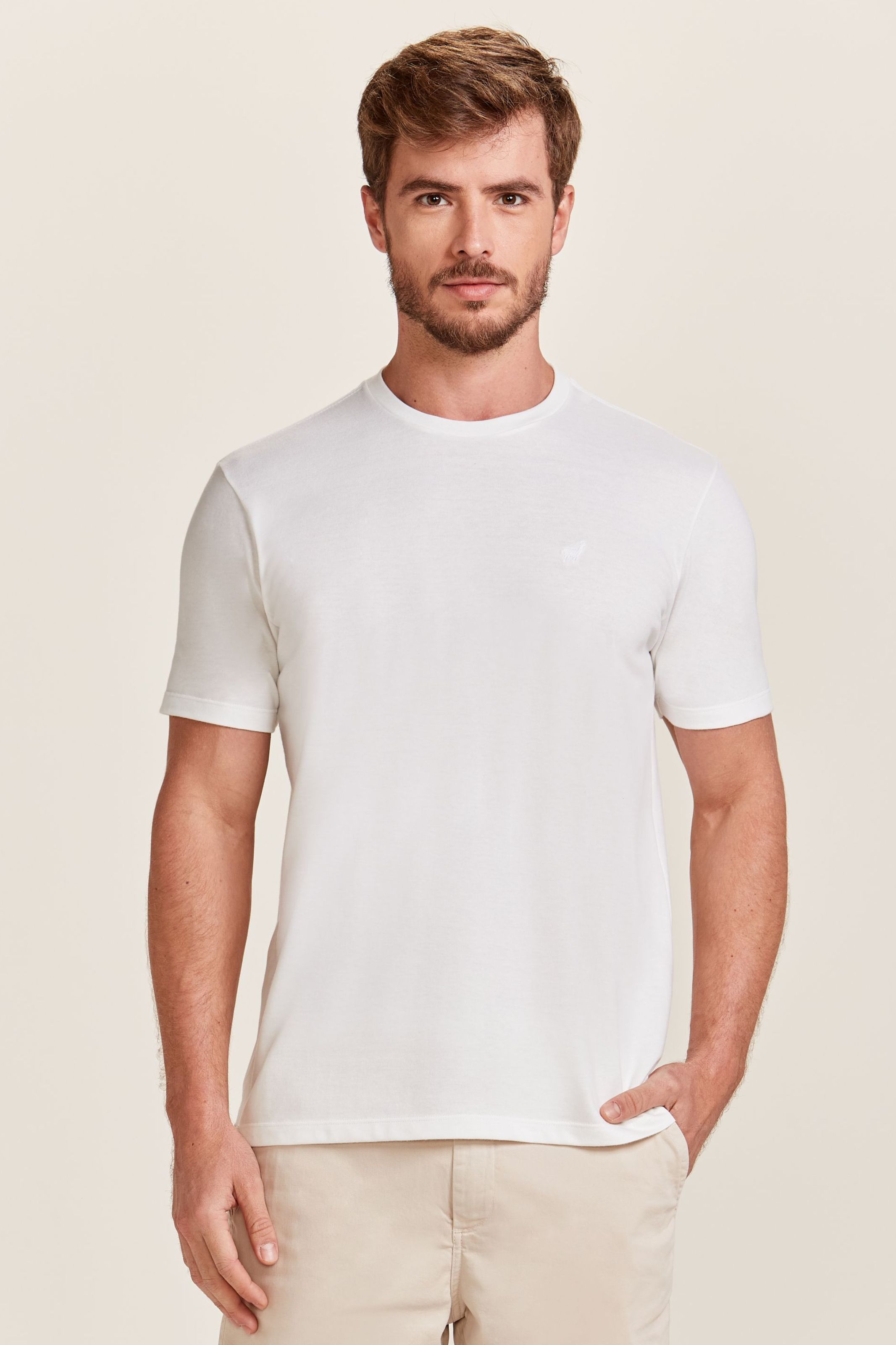 Camiseta Masculina Rafael Off White | Zapälla