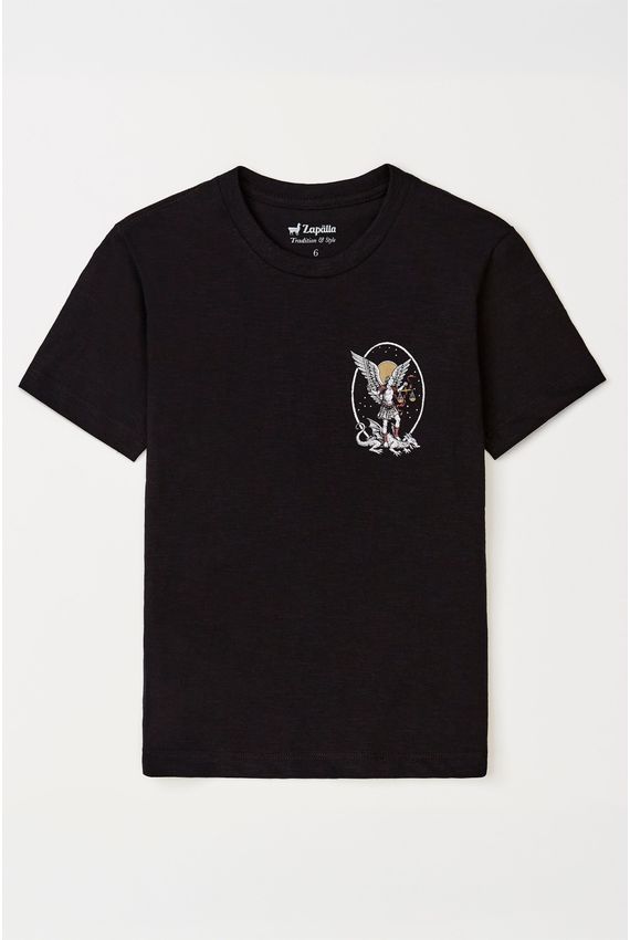 Camiseta Boys Estampada São Miguel Arcanjo