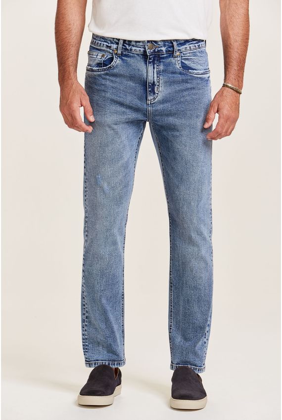 Calça Jeans Light Blue Azul Medio