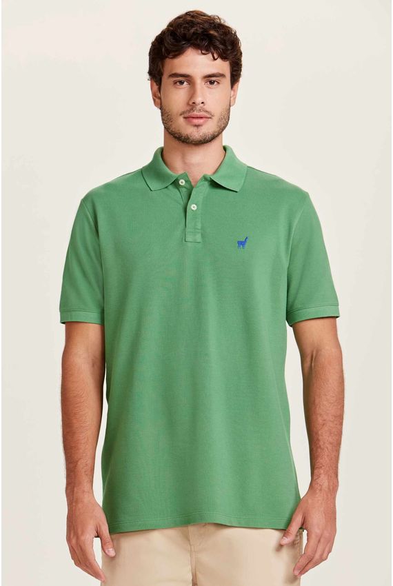 Polo Lhama Verde Folha