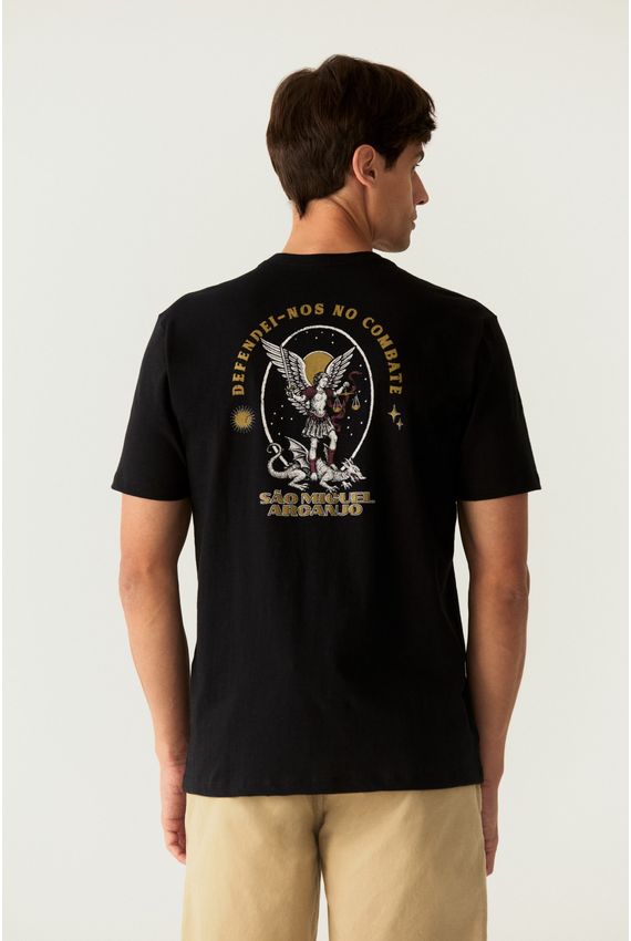 Camiseta São Miguel Arcanjo Preta