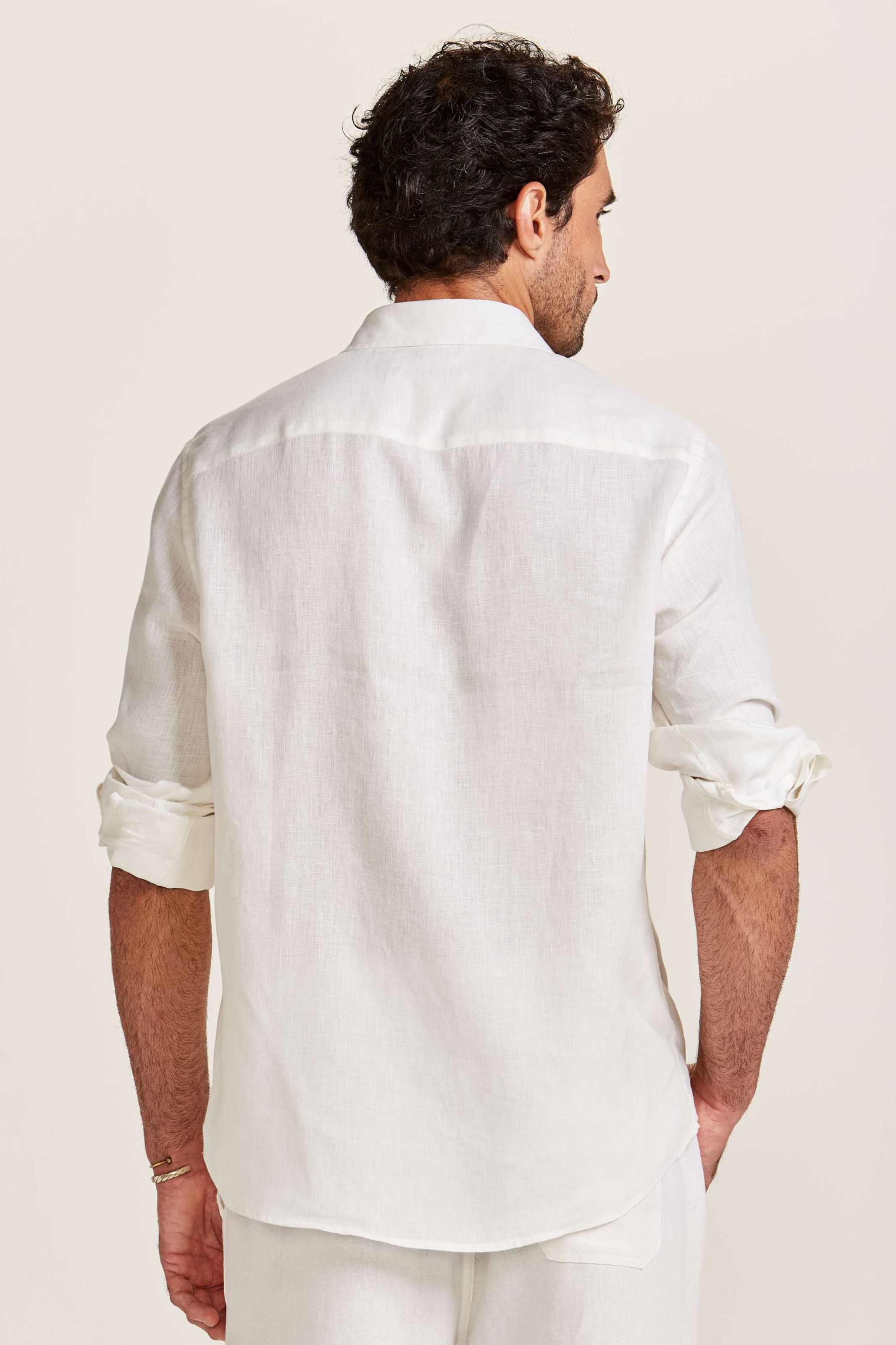 Camisa Puro Linho Branca | Zapälla
