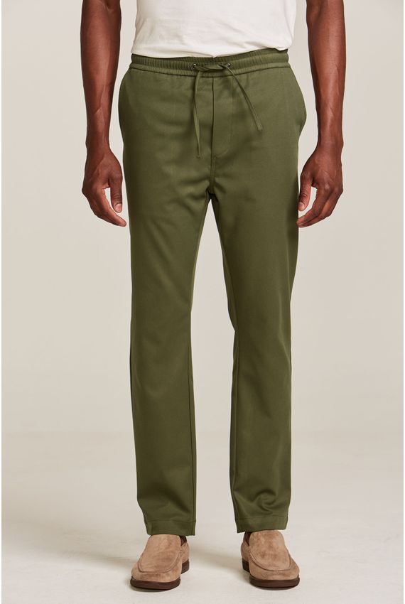 Calça Masculina Comfort Relax Verde Oliva