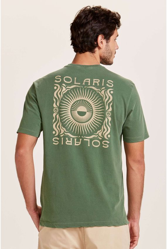 Camiseta Estampada Solaris Verde Oliva