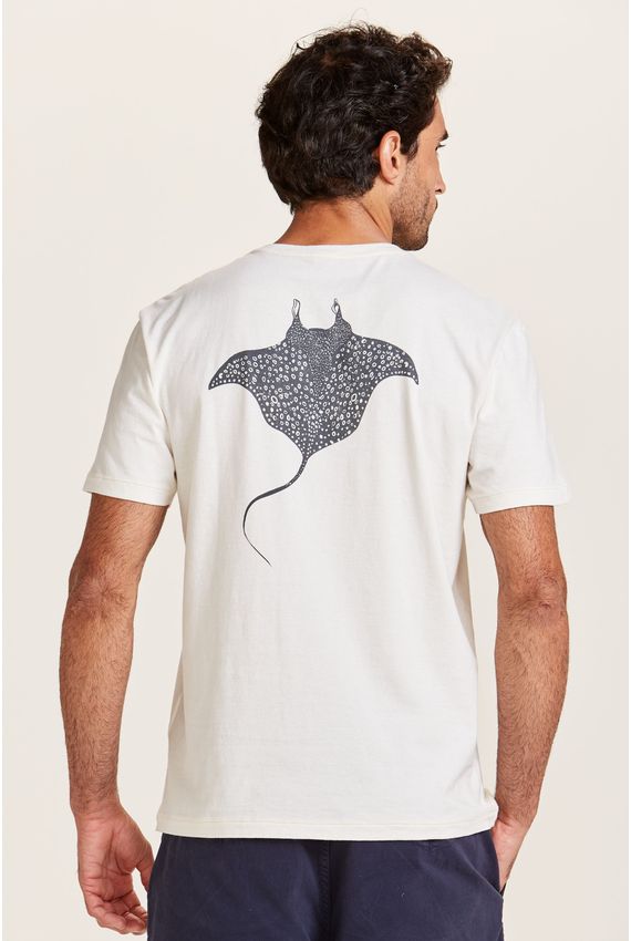 Camiseta Masculina Raia Off White