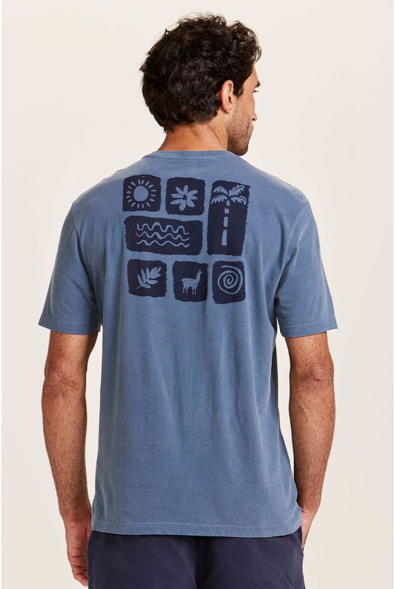 Camiseta Masculina Solar Azul Índigo